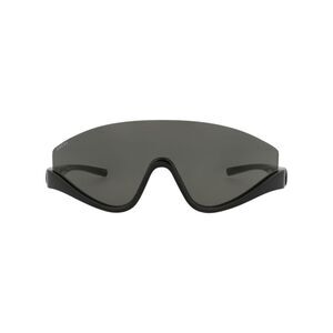 Gucci Shield-Frame Injection Sunglasses Black Womens